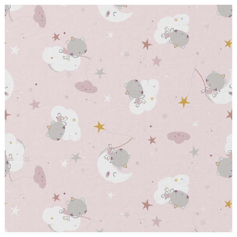 Printed Cotton ORSOLUNE White / Vintage Multicolored
